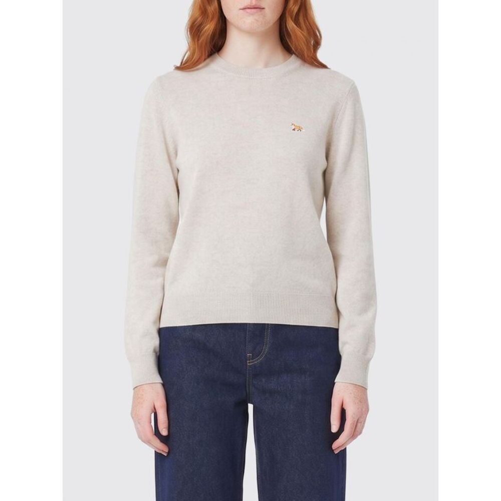 Maison Kitsune Women Maison Kitsune Merino Wool Crew-Neck Pullover